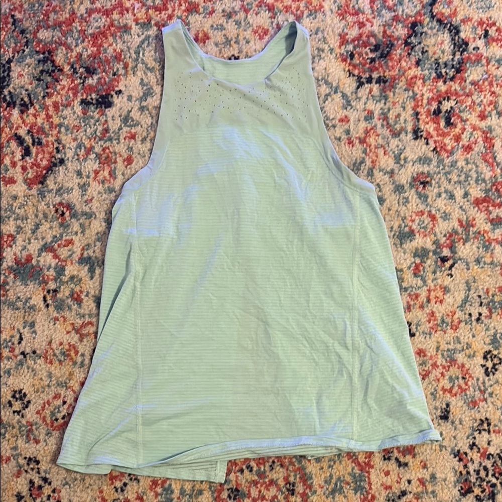 Lululemon Athletica Green Sleeveless Relaxed Tank Top